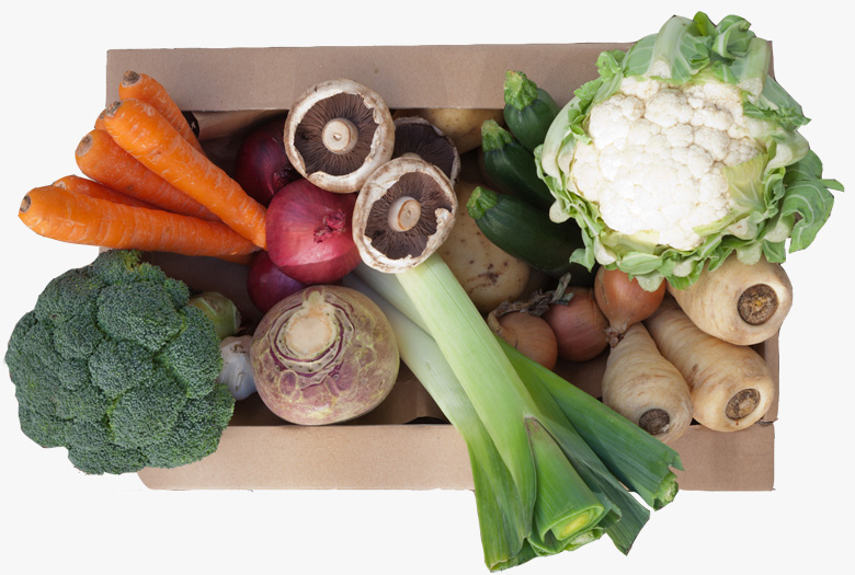 Fresh fruit & vegetable produce box from Fresh in a Box of Cambridge